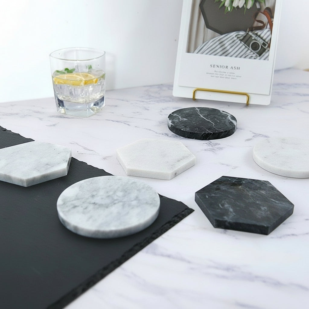 'Deluxe Marble' coasters