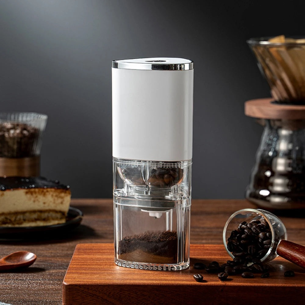 'Grind The Bean' portable electric coffee bean grinder
