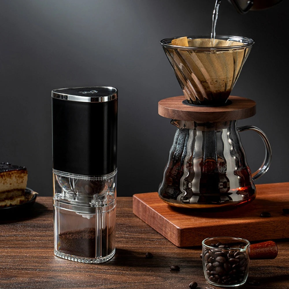 'Grind The Bean' portable electric coffee bean grinder