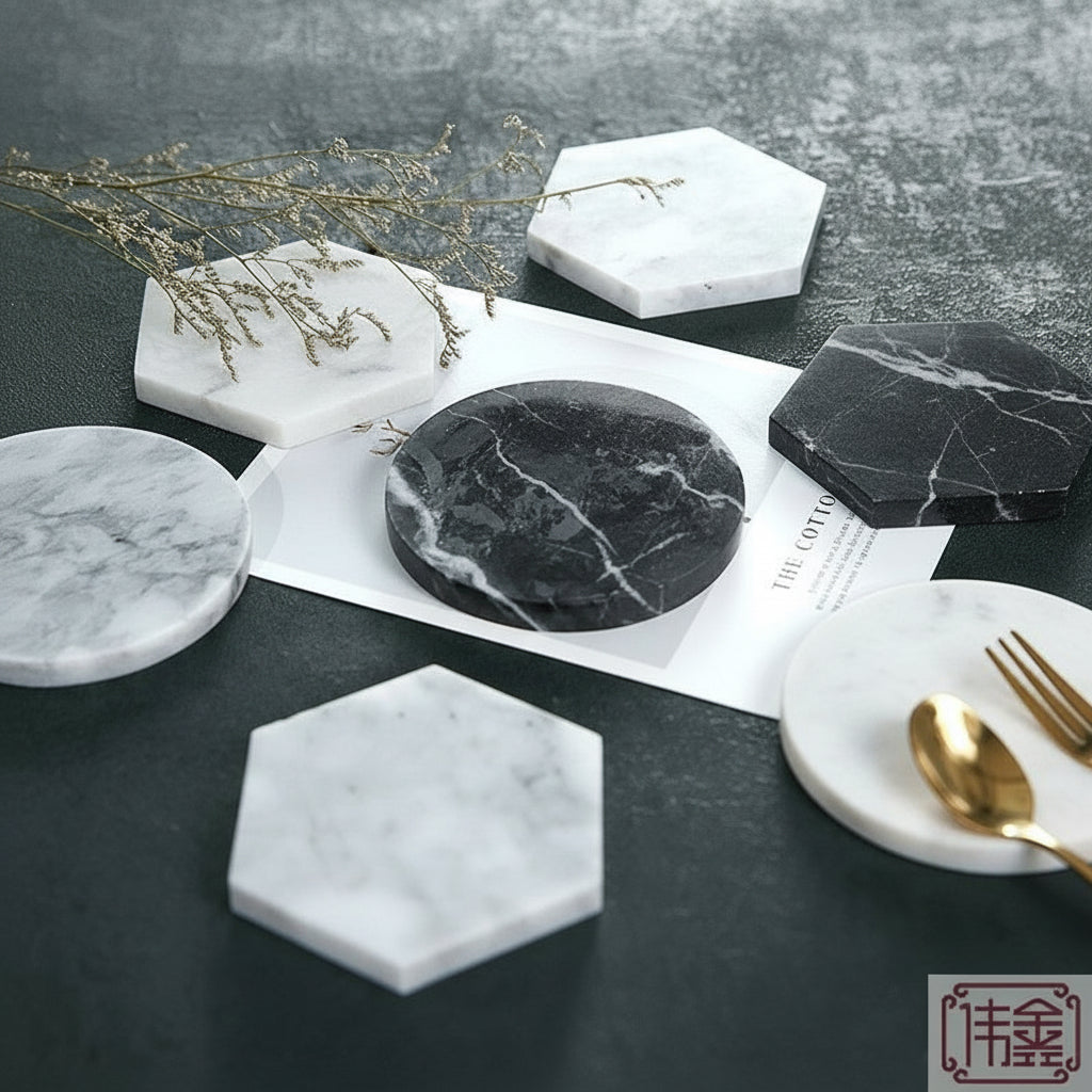'Deluxe Marble' coasters