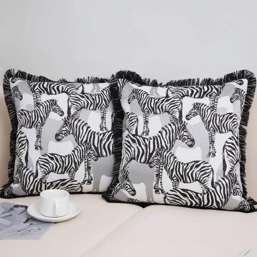 'Look Both Ways' cushion cover