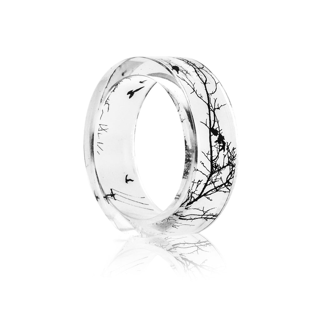 'The Clarity Forest' resin ring