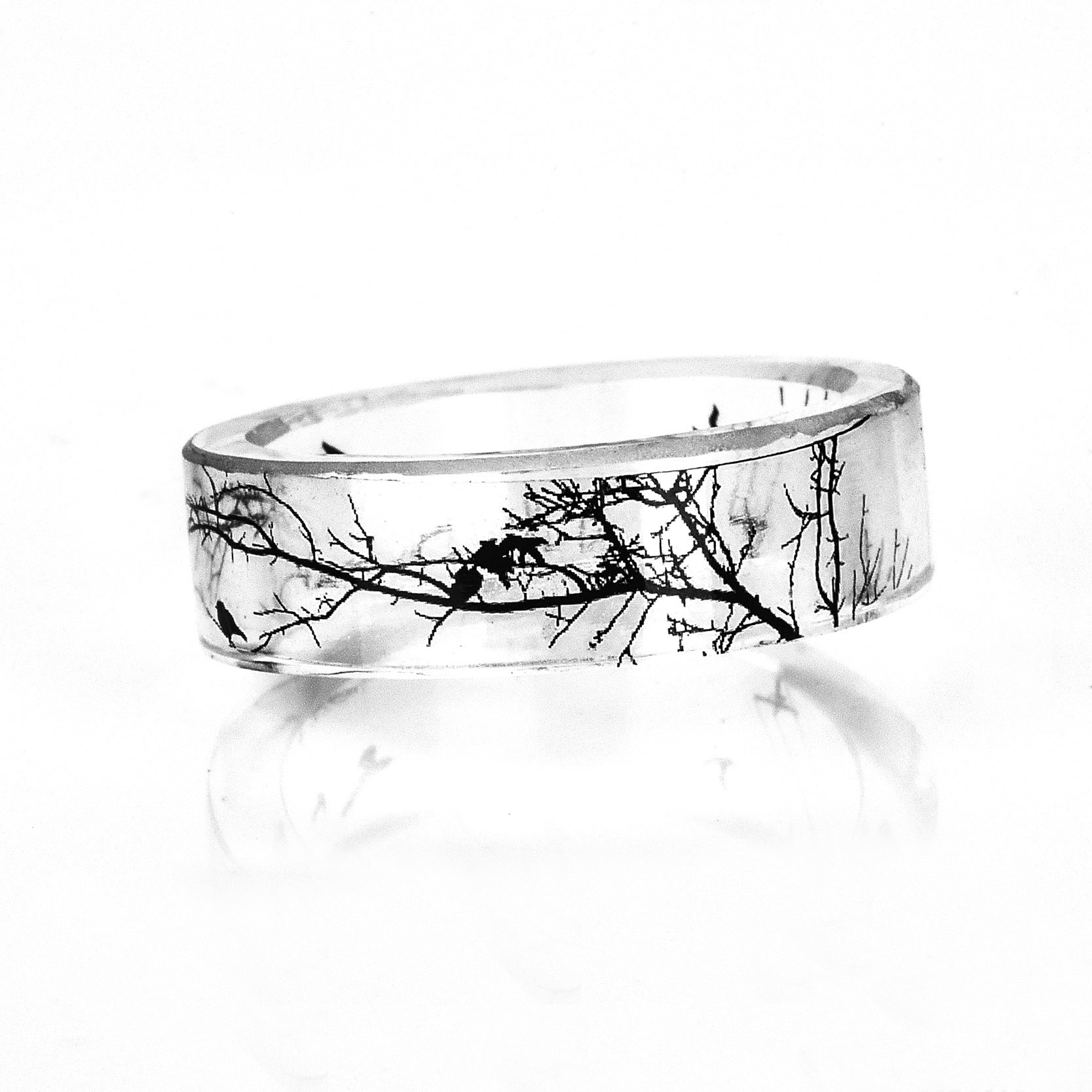 'The Clarity Forest' resin ring