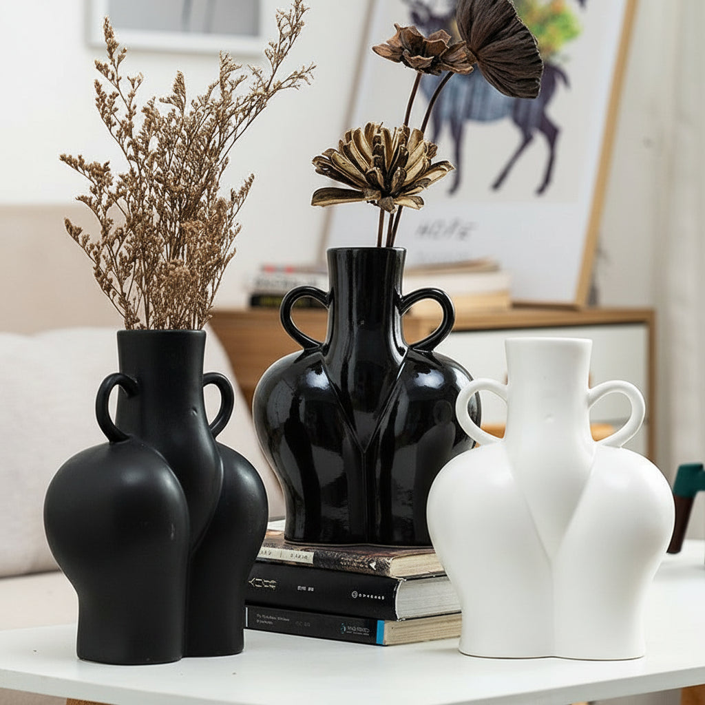 'Double Handles' ceramic vase