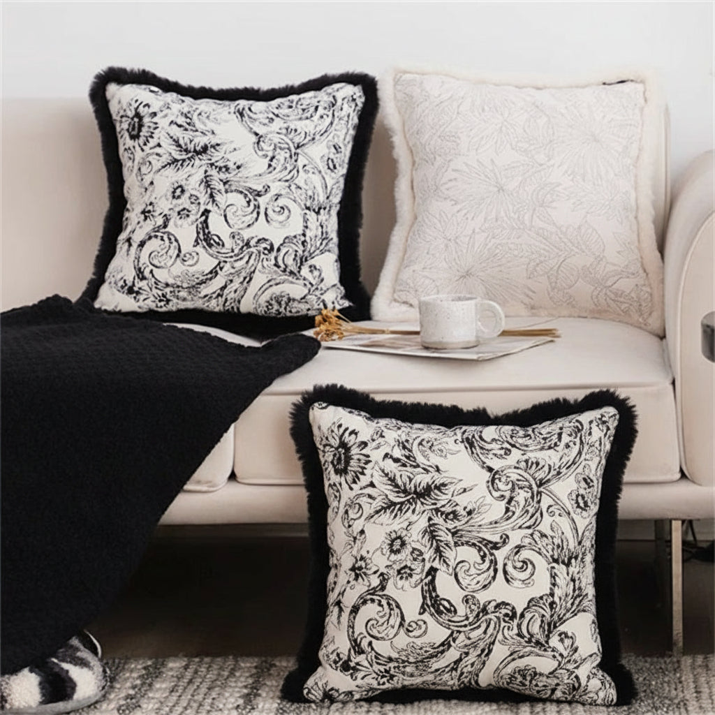 'Plush Luxe' jacquard pillow