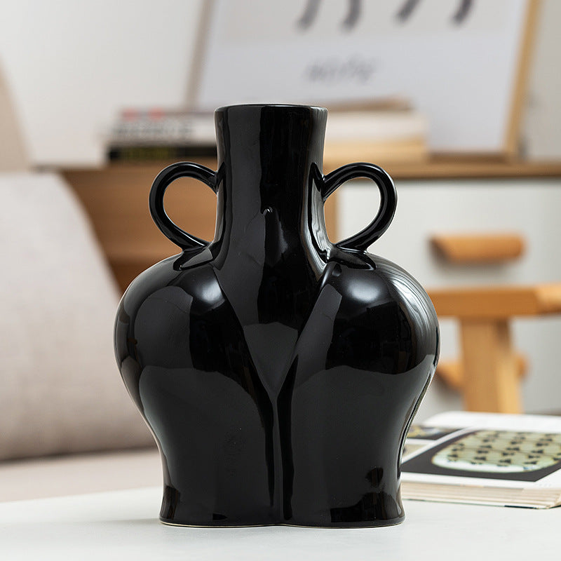 'Double Handles' ceramic vase