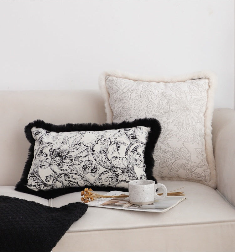 'Plush Luxe' jacquard pillow