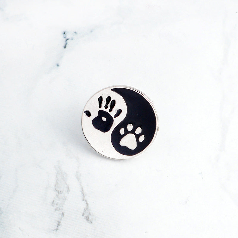 'Pet Love' alloy brooch pin