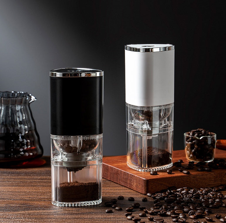'Grind The Bean' portable electric coffee bean grinder