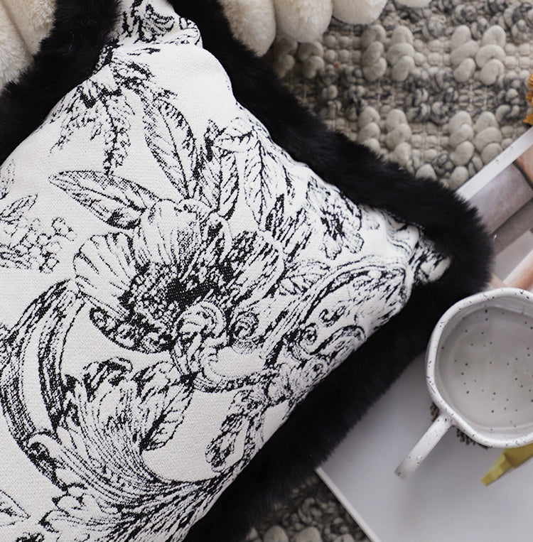 'Plush Luxe' jacquard pillow