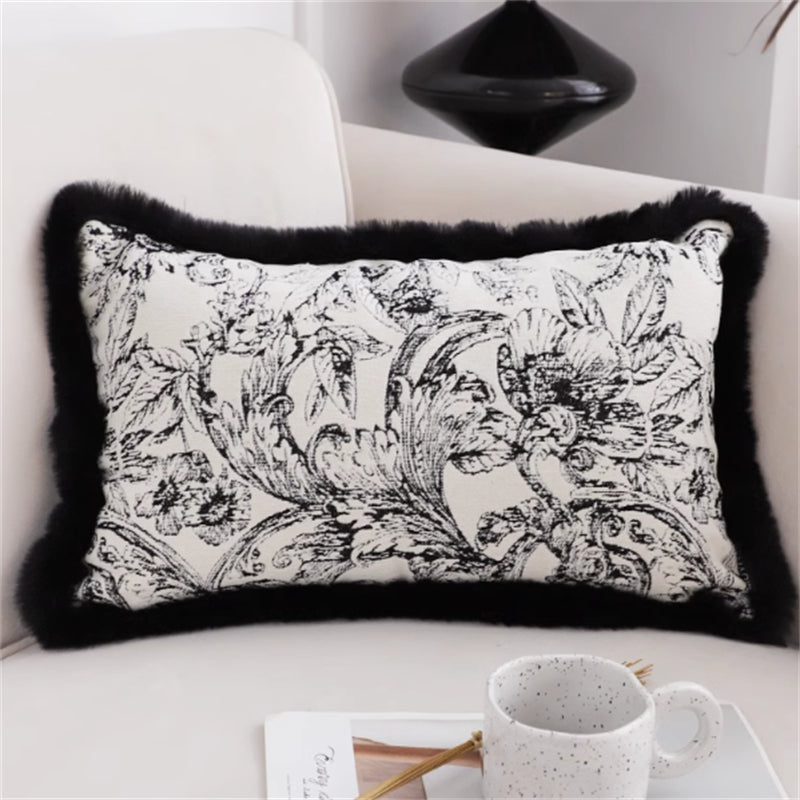 'Plush Luxe' jacquard pillow