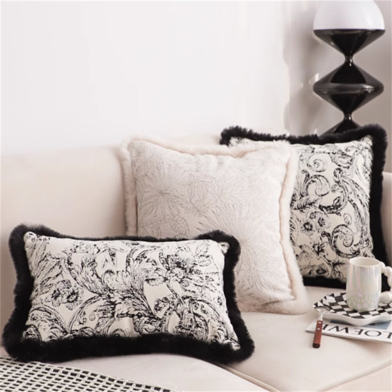 'Plush Luxe' jacquard pillow