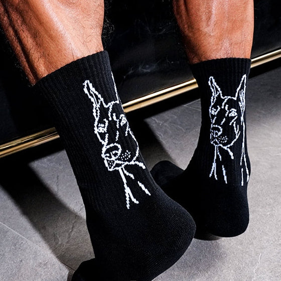 'The Dober Man' cotton socks