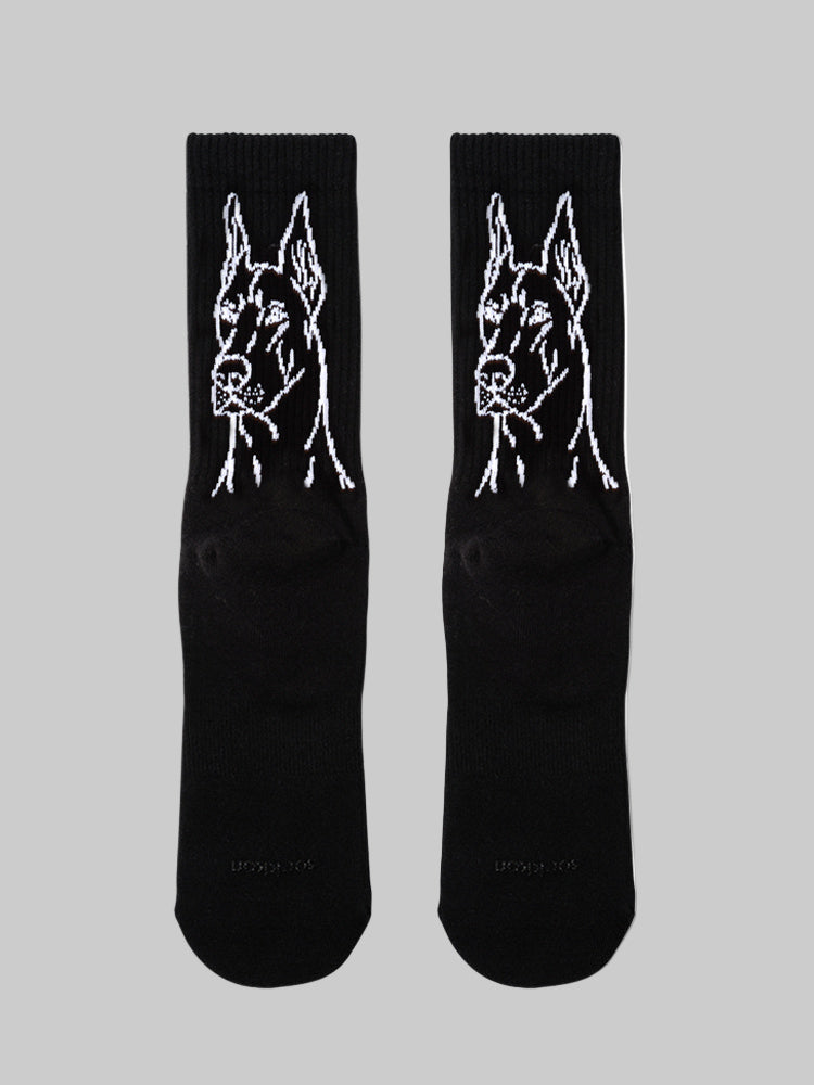'The Dober Man' cotton socks