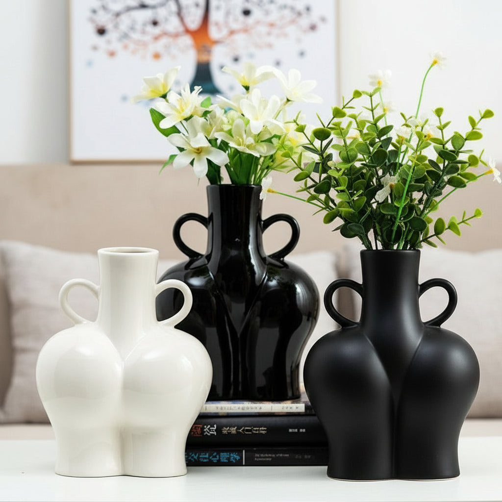 'Double Handles' ceramic vase