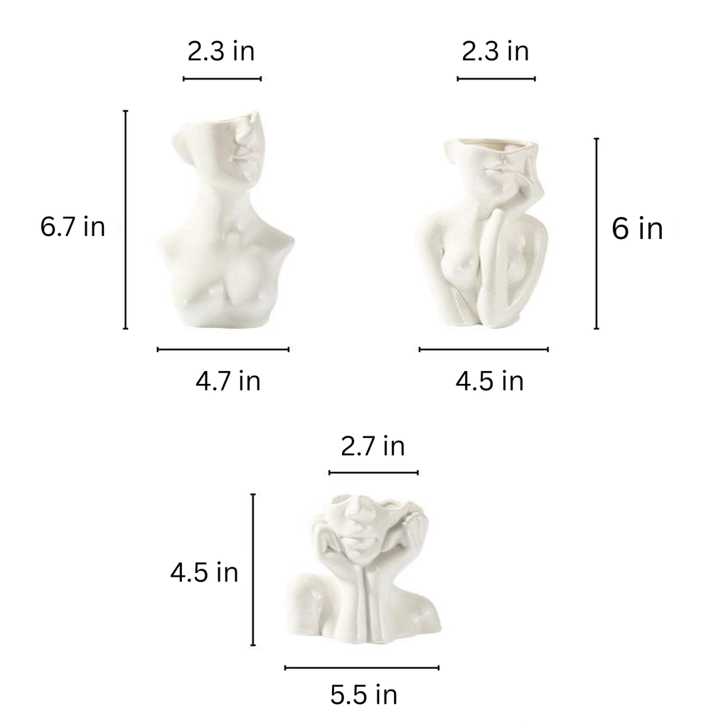 'The Flow' female anatomy ceramic vase